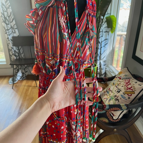 Diane Freis vintage georgette tassel dress - Picture 11 of 16